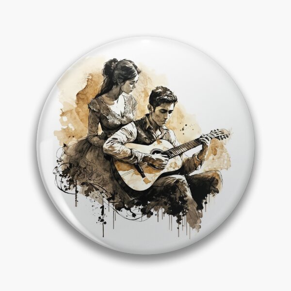 Item preview, Classical Guitarist Painting designed and sold by wallycobra.