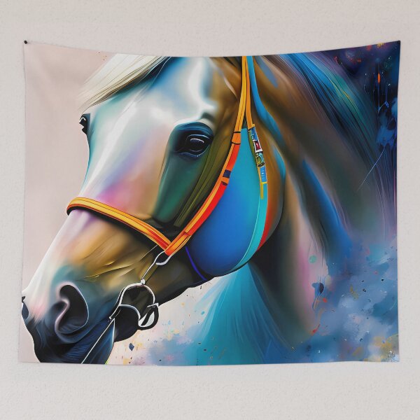 Item preview, Urban Graffiti Horse Oil Painting Splattered designed and sold by SableSyndciate.