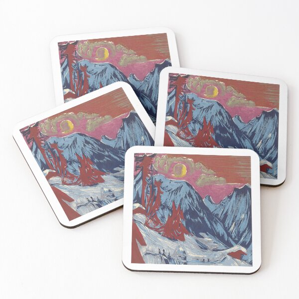 Item preview,  Ernst Ludwig Kirchner Längmatte bei Monduntergang |  Langmatte at moonset designed and sold by TeeARTHY.