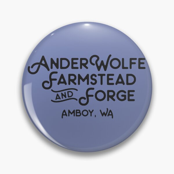 Item preview, AnderWolfe Farmstead and Forge logotype, black designed and sold by Aethervision.