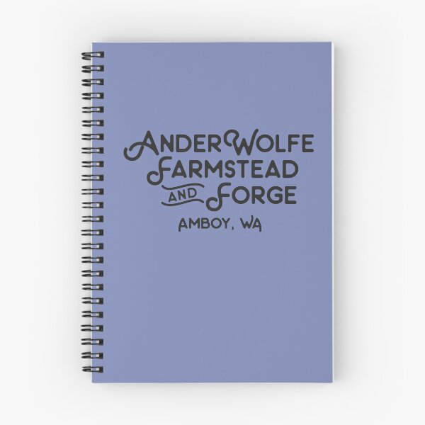 Item preview, AnderWolfe Farmstead and Forge logotype, black designed and sold by Aethervision.