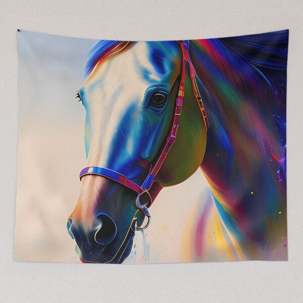 Item preview, Urban Graffiti Horse Oil Painting Splattered designed and sold by SableSyndciate.