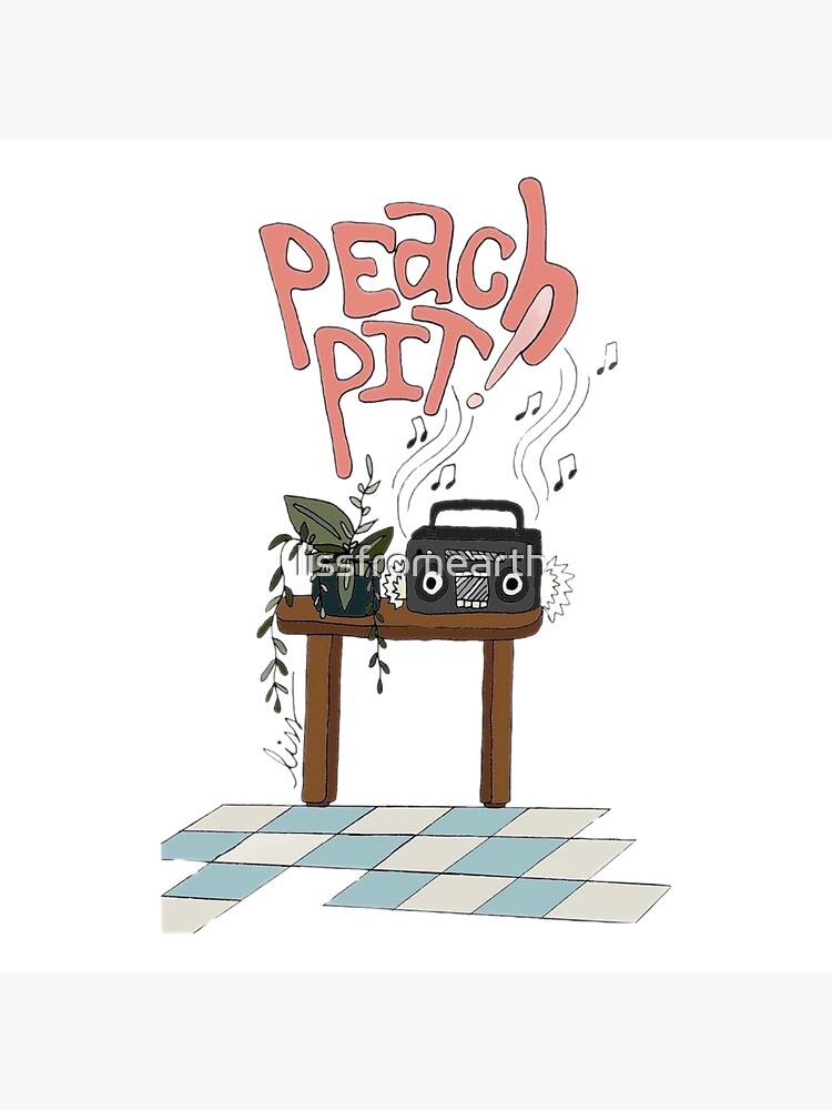"ORIGINAL PEACH PIT FAN ART" Poster for Sale by lissfromearth Redbubble