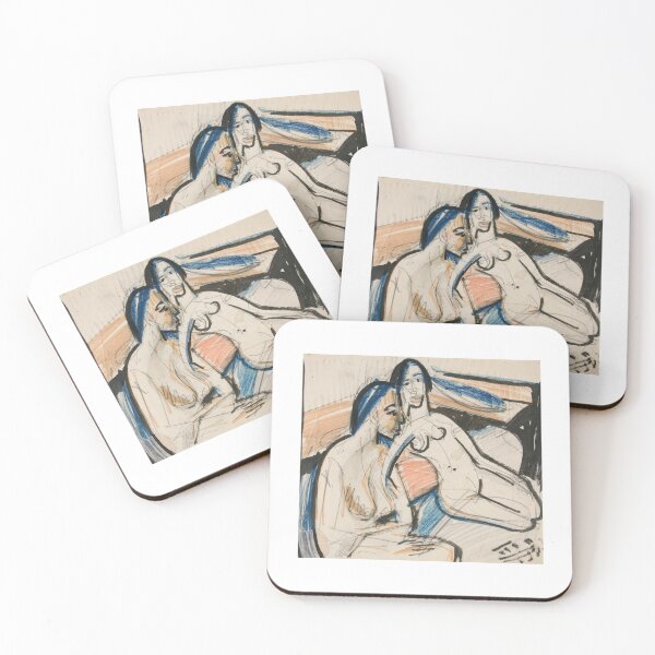 Item preview, Ernst Ludwig Kirchner Two Seated Women in Studio (1912) designed and sold by TeeARTHY.