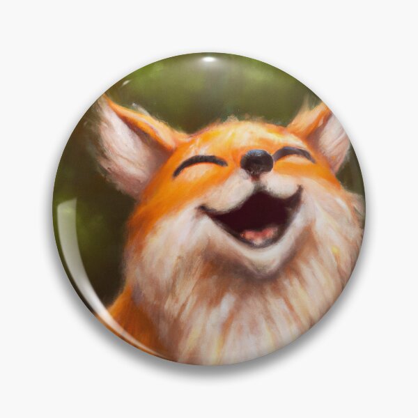 Item preview, A cute fox being happy designed and sold by MyOilArt4you.