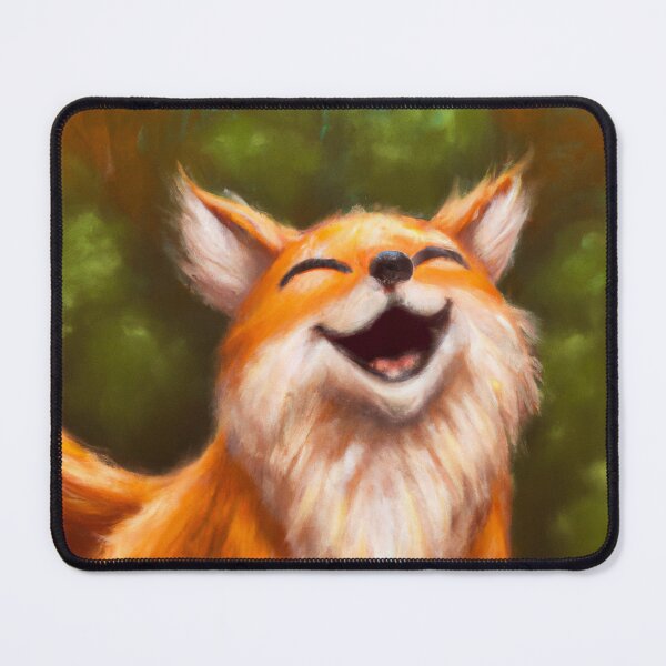 Item preview, A cute fox being happy designed and sold by MyOilArt4you.