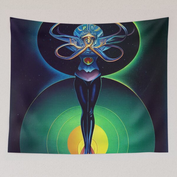 Item preview, Interdimensional Entity - Psychedelic Octopus Entity DMT Trippy Art designed and sold by jjwalters.