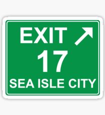 Exit 17 Sea Isle City Sticker