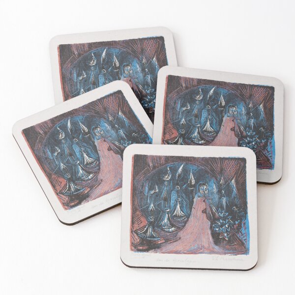 Item preview, Ernst Ludwig Kirchner The man with the double-edged sword. – Vision of the Seven Candlesticks (1918) designed and sold by TeeARTHY.
