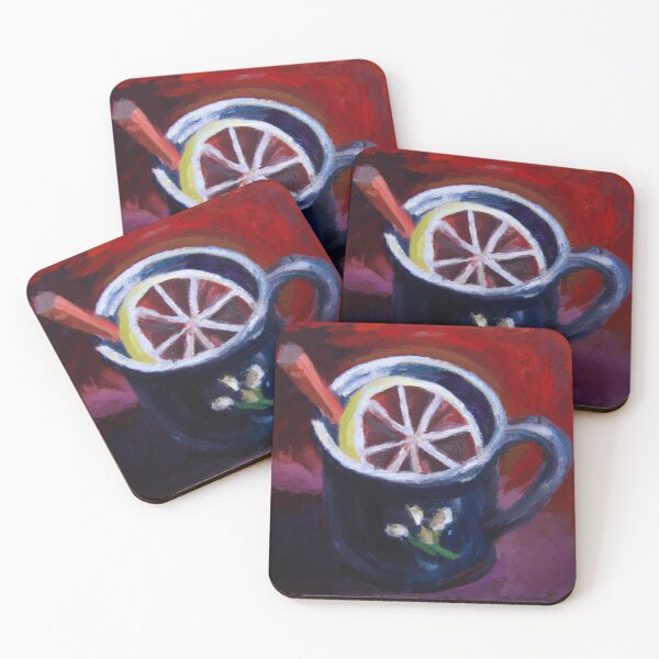 Item preview, A cup of mulled wine designed and sold by MyOilArt4you.