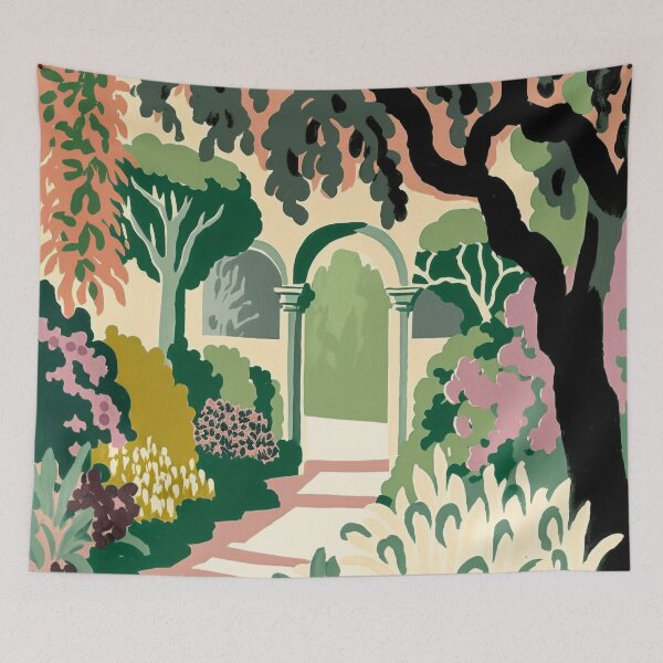 Item preview, Summer Garden Romantic Painting designed and sold by trajeado14.