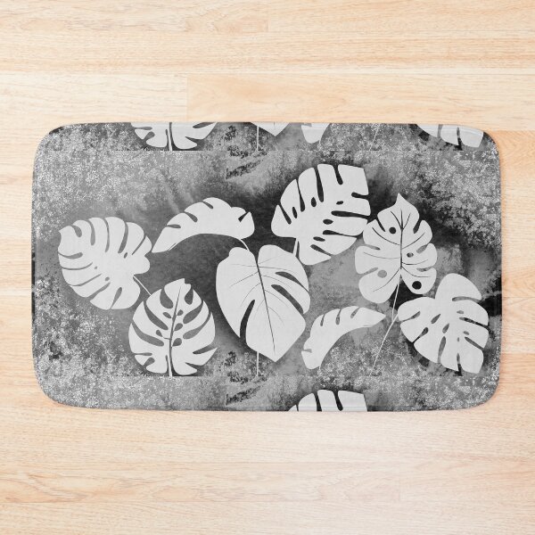 Item preview, Monstera Silver Metallic Gray Monochrome Glow Exotic Leaves Foliage Pattern II   designed and sold by Irina Sztukowski.