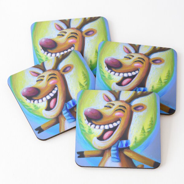 Item preview, A happy Reindeer designed and sold by MyOilArt4you.