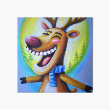 Item preview, A happy Reindeer designed and sold by MyOilArt4you.