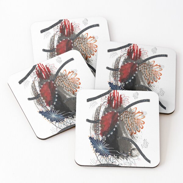Item preview, Midnight waterholes and grevilleas designed and sold by creativeabyss.