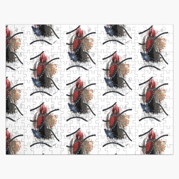 Midnight waterholes and grevilleas Jigsaw Puzzle