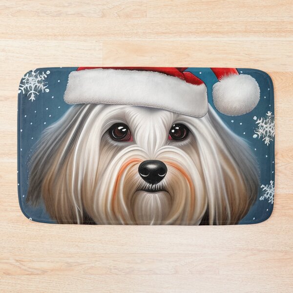 Item preview, Christmas Havanese Wearing A Santa Hat designed and sold by ZenEverAI.