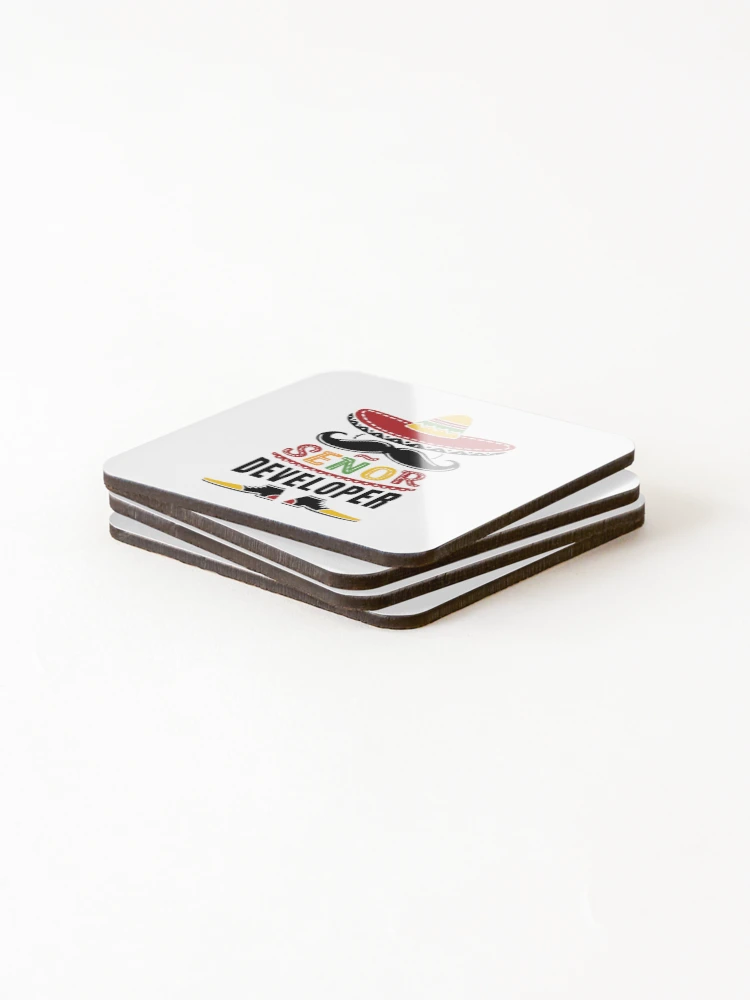 Thumbnail 4 of 5, Coasters (Set of 4), Senor Developer Colors Design designed and sold by DevBox.
