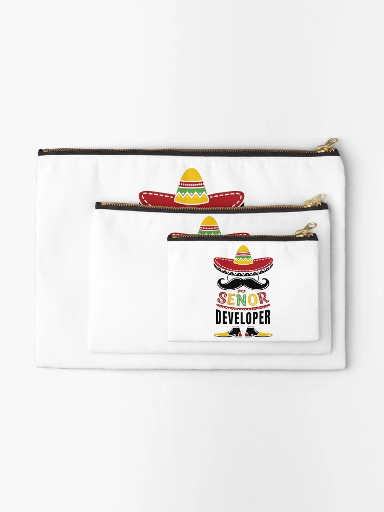 Thumbnail 2 of 4, Zipper Pouch, Senor Developer Colors Design designed and sold by DevBox.