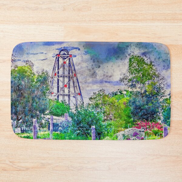 Item preview, Gardens amongst the Poppethead - Artists Watercolor and Sketch - Bendigo, Victoria designed and sold by Steven Jodoin.