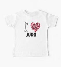 Judo T shirt Design I love judo Baby Tee