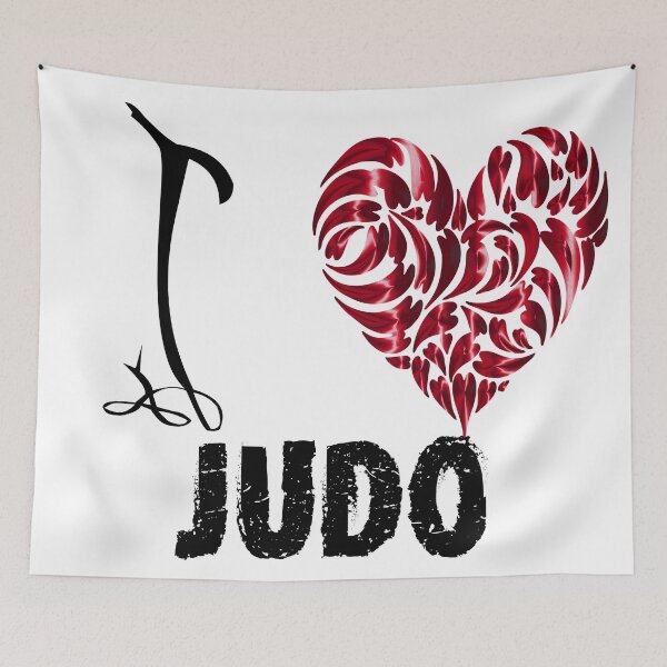 Artikelvorschau, Judo-T-Shirt Entwurf Ich liebe Judo entworfen und verkauft von MartialArtsNerd.