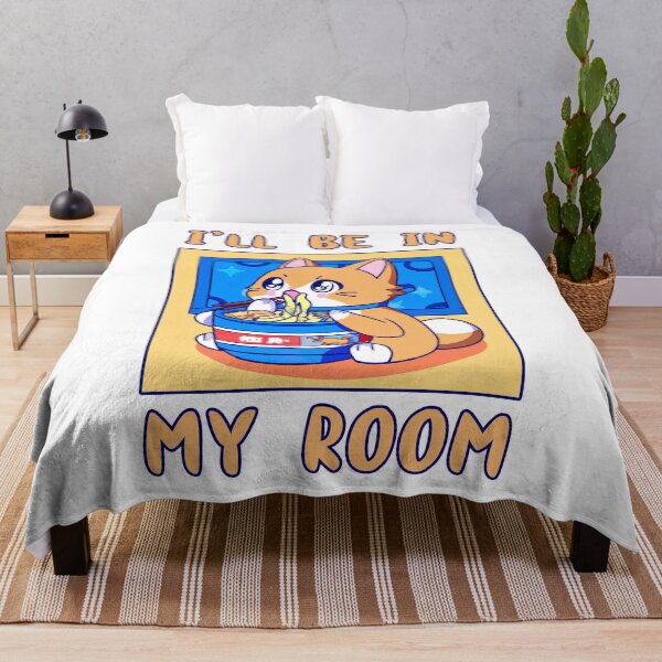Item preview, I'll Be In My Room Eating Ramen Anime Cat Japanese Food Funny Kawaii Merch Gift Japanese For Boy Girl Kids Children Teen Lover designed and sold by BazaarTrades.