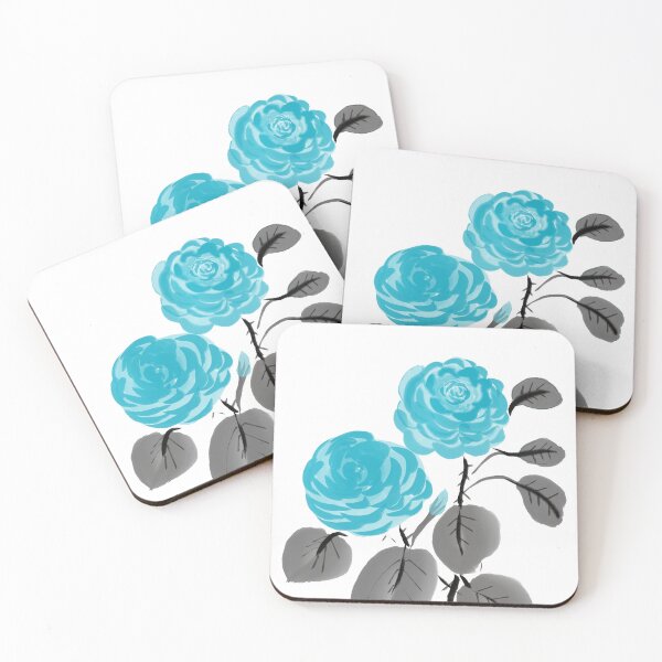 Item preview, Blue rose suibokuga designed and sold by StudioMasha.