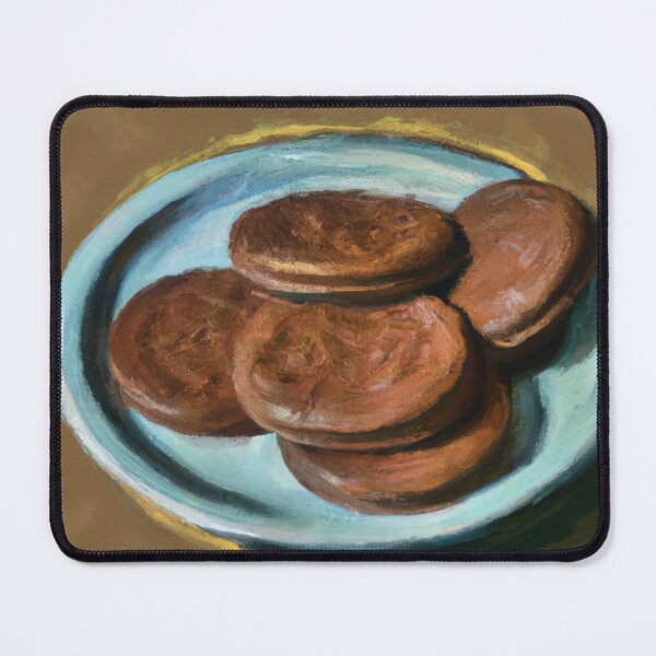 Item preview, Chocolate Cookies on a plate designed and sold by MyOilArt4you.