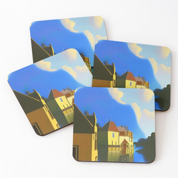 Item preview, Colorful, calm, abstract landscape wall art as prints, on canvas, or large posters. Vermeer style. Wall art decor for your home.   designed and sold by JoelsCorner.