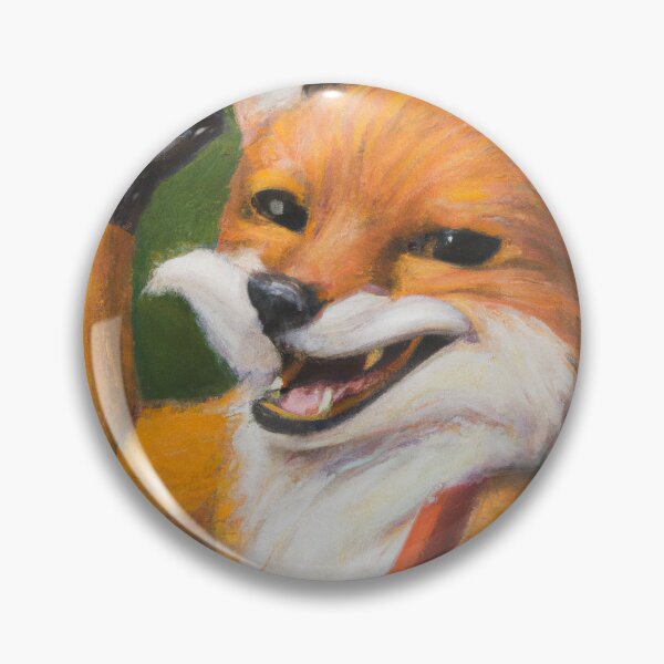 Item preview, cute fox give a brofist designed and sold by MyOilArt4you.