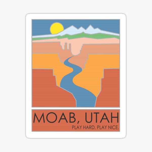 Moab, Utah - Fisher Towers Sticker