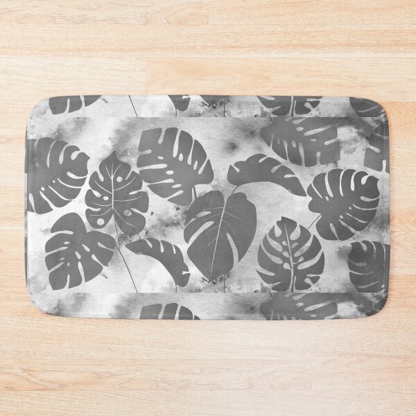 Item preview, Monstera Silver Metallic Gray Monochrome Glow Exotic Leaves Foliage Pattern V   designed and sold by Irina Sztukowski.