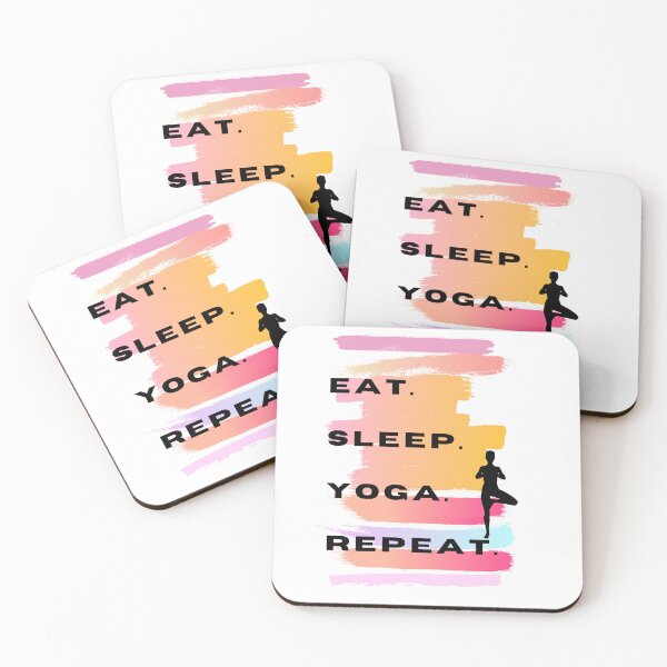Item preview, Eat sleep yoga repeat designed and sold by SanelaLuckyStar.
