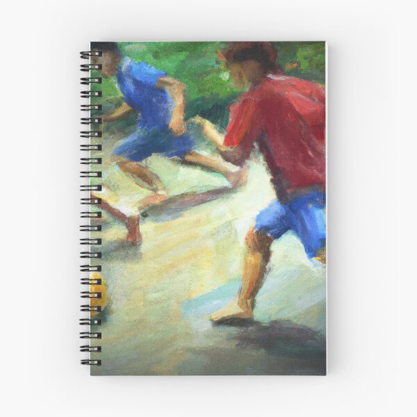 Item preview, Playing soccer designed and sold by MyOilArt4you.