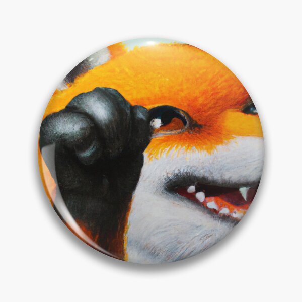Item preview, adorable fox designed and sold by MyOilArt4you.