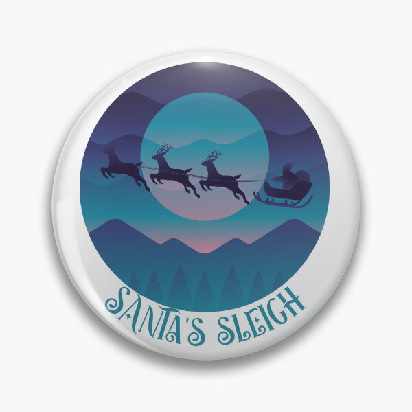 Item preview, Santa's Sleigh in the Mountains - Christmas Design designed and sold by CreativNode.
