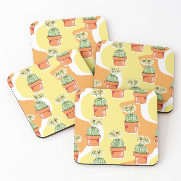 Item preview, Cute Yellow Flowered Potted Cactus  designed and sold by LaBellCreative.