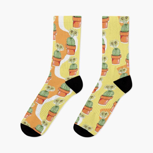 Item preview, Cute Yellow Flowered Potted Cactus  designed and sold by LaBellCreative.
