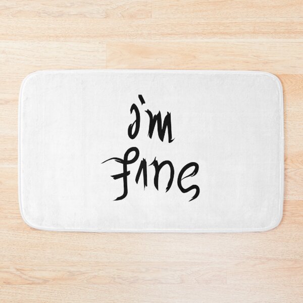 Item preview, I’m Fine - Save Me Ambigram  designed and sold by clients.