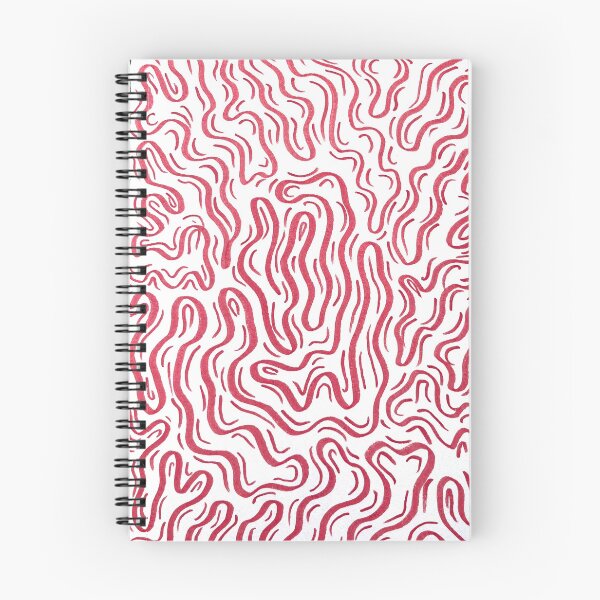 Item preview, Red and White Squiggly Pattern  designed and sold by CosmicHeartSeed.