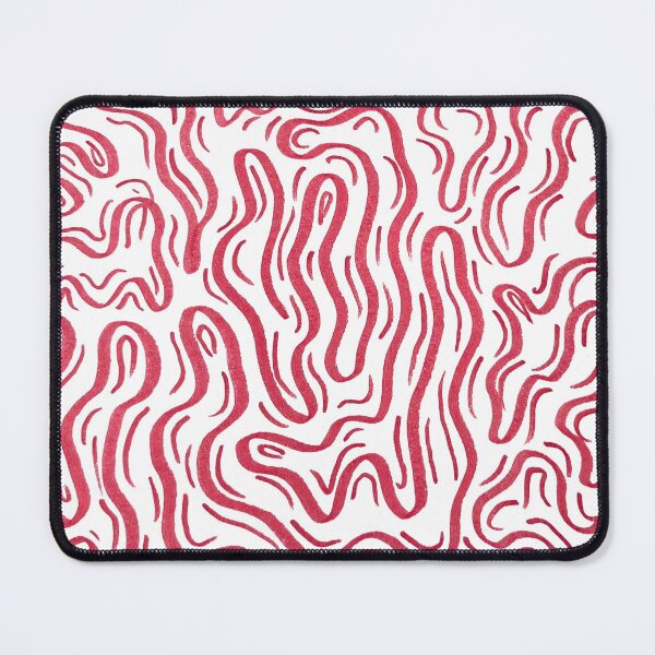 Item preview, Red and White Squiggly Pattern  designed and sold by CosmicHeartSeed.