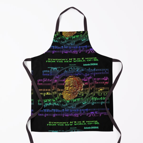 Item preview, SYMPHONY N°9 IN E MINOR FROM THE NEW WORLD SYMPHONY BY ANTONIN DVORAK - ABSTRACT PORTRAIT MUSICIAN COMPOSER SYMPHONY CONCERTO OPERA - RAINBOW MUSIC SCORES designed and sold by Ralek.