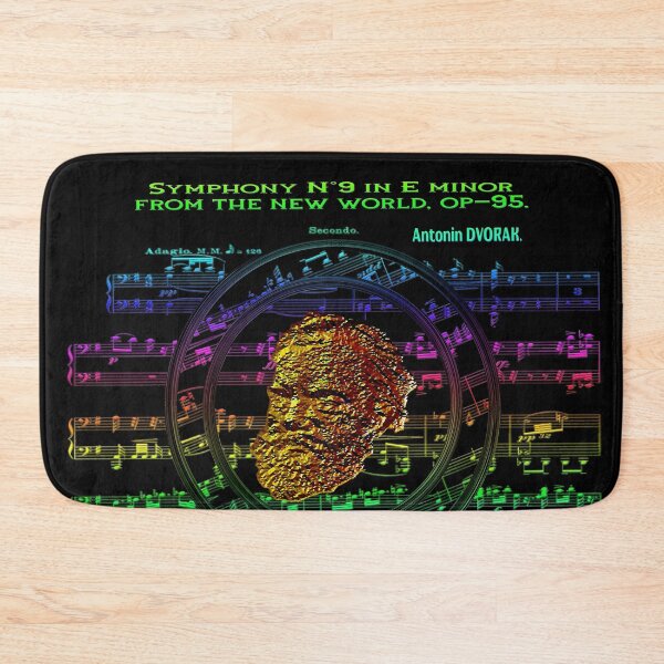 Item preview, SYMPHONY N°9 IN E MINOR FROM THE NEW WORLD SYMPHONY BY ANTONIN DVORAK - ABSTRACT PORTRAIT MUSICIAN COMPOSER SYMPHONY CONCERTO OPERA - RAINBOW MUSIC SCORES designed and sold by Ralek.