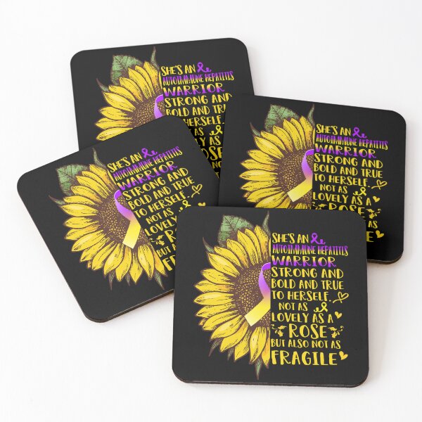 Item preview, She is an Autoimmune Hepatitis Warrior Strong and Bold and True to Herself not as Lovely as a ROSE but also not as FRAGILE designed and sold by EdithShop59.
