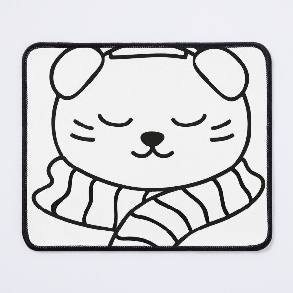 Item preview, Headphone cat with scarf designed and sold by faizaart.