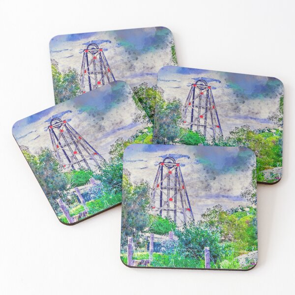 Item preview, Gardens amongst the Poppethead - Artists Watercolor and Sketch - Bendigo, Victoria designed and sold by Steven Jodoin.