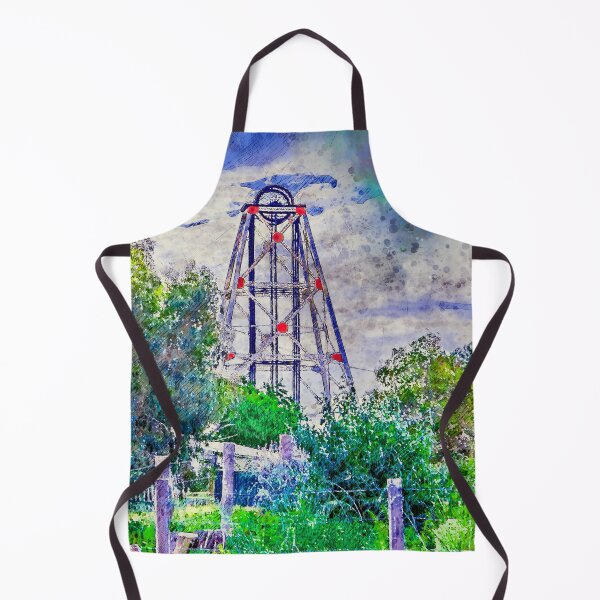 Item preview, Gardens amongst the Poppethead - Artists Watercolor and Sketch - Bendigo, Victoria designed and sold by Steven Jodoin.
