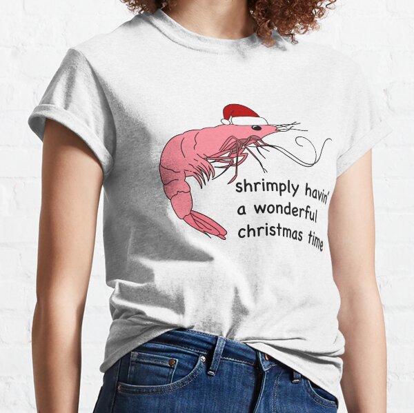 Artikel-Vorschau von Shrimply Havin’ A Wonderful Christmas - schwarzer Text, designt und verkauft von RiverLeigh.