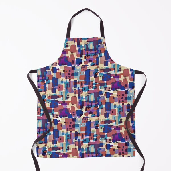 Item preview, GeoDance No95 Blue Red Tan designed and sold by SCAartwork.